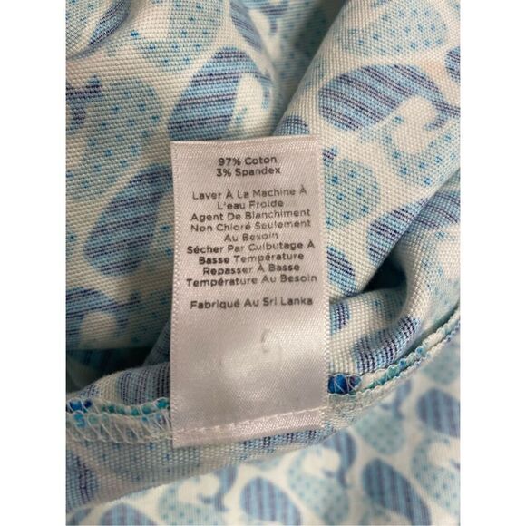 Talbots Blue Whale Twill Skirt Sz. 8 Side Zip Packable Vacation - Picture 7 of 9